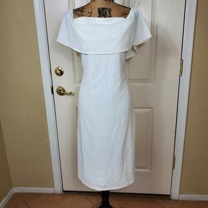 Charles Henry Off the Shoulder Dress